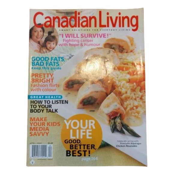 $5 ADD-ON ✨ Canadian Living Magazine - April 2004 - Picture 1 of 4